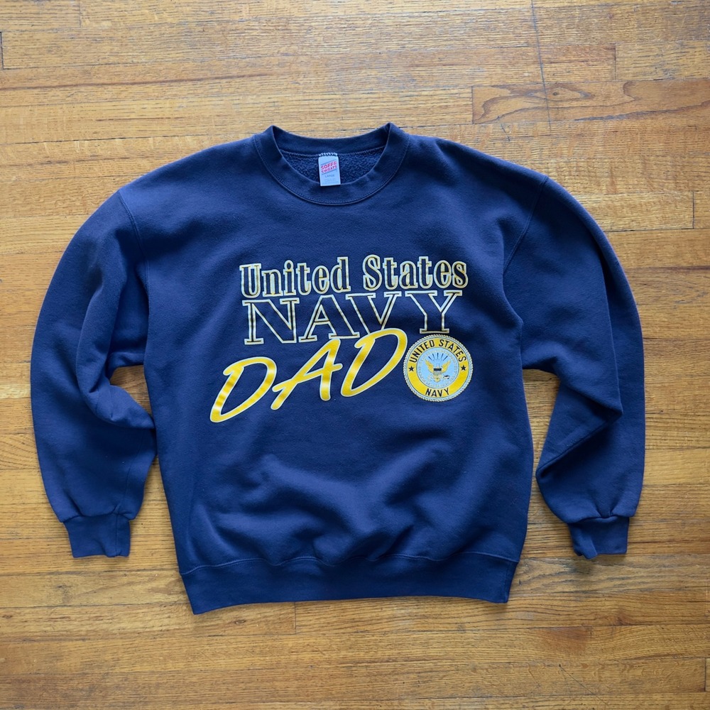 Vintage United States Navy Dad Sweatshirt Soffe Sweats Mens‎ Large